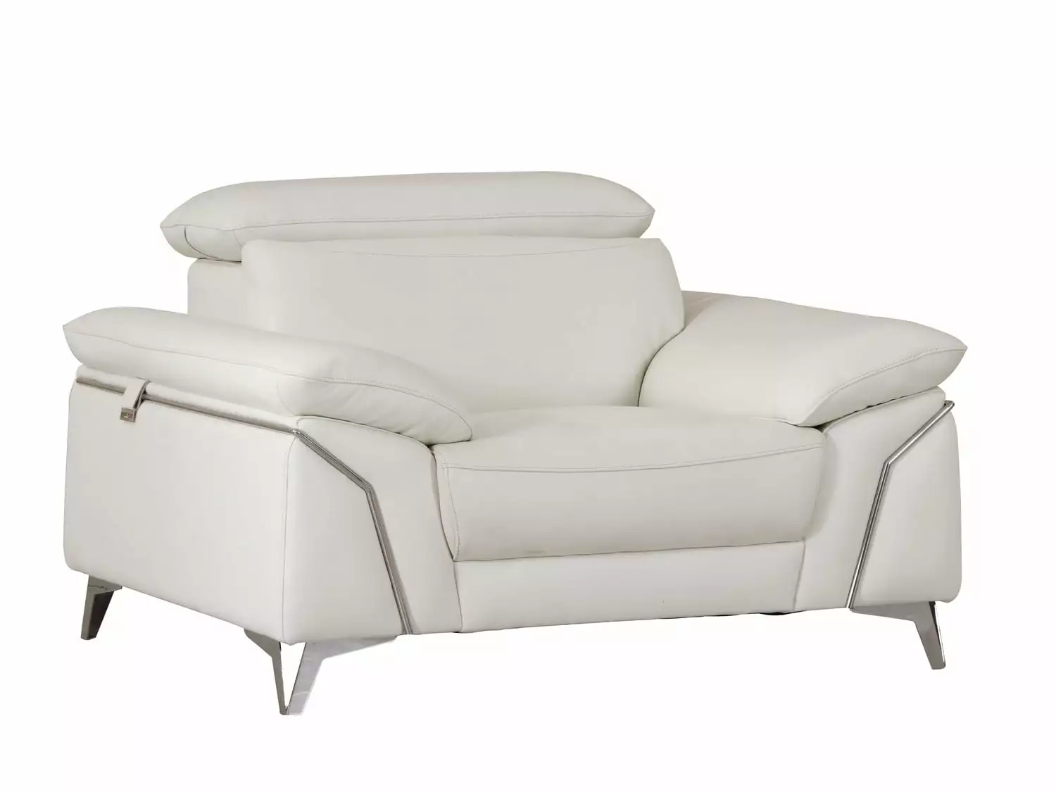 31 Fashionable White Leather Chair - Modern Living Room Seating HomeRoots