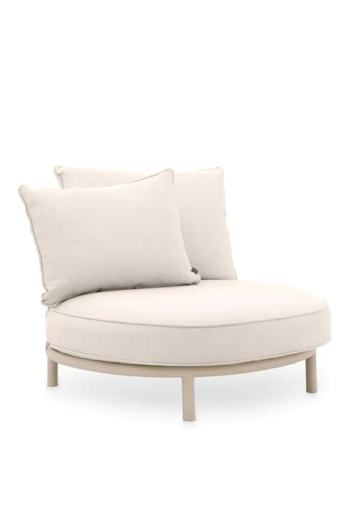 White Round Outdoor Chair Eichholtz Laguno Patio Garden Furniture