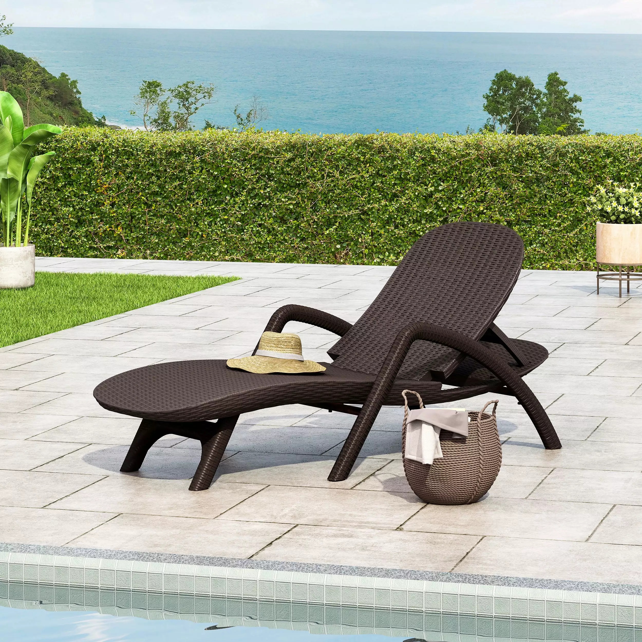 Mikael Chaise Lounge - Stylish Upholstered Lounge Chair Living Room Bedroom Office Chaise ANCEL