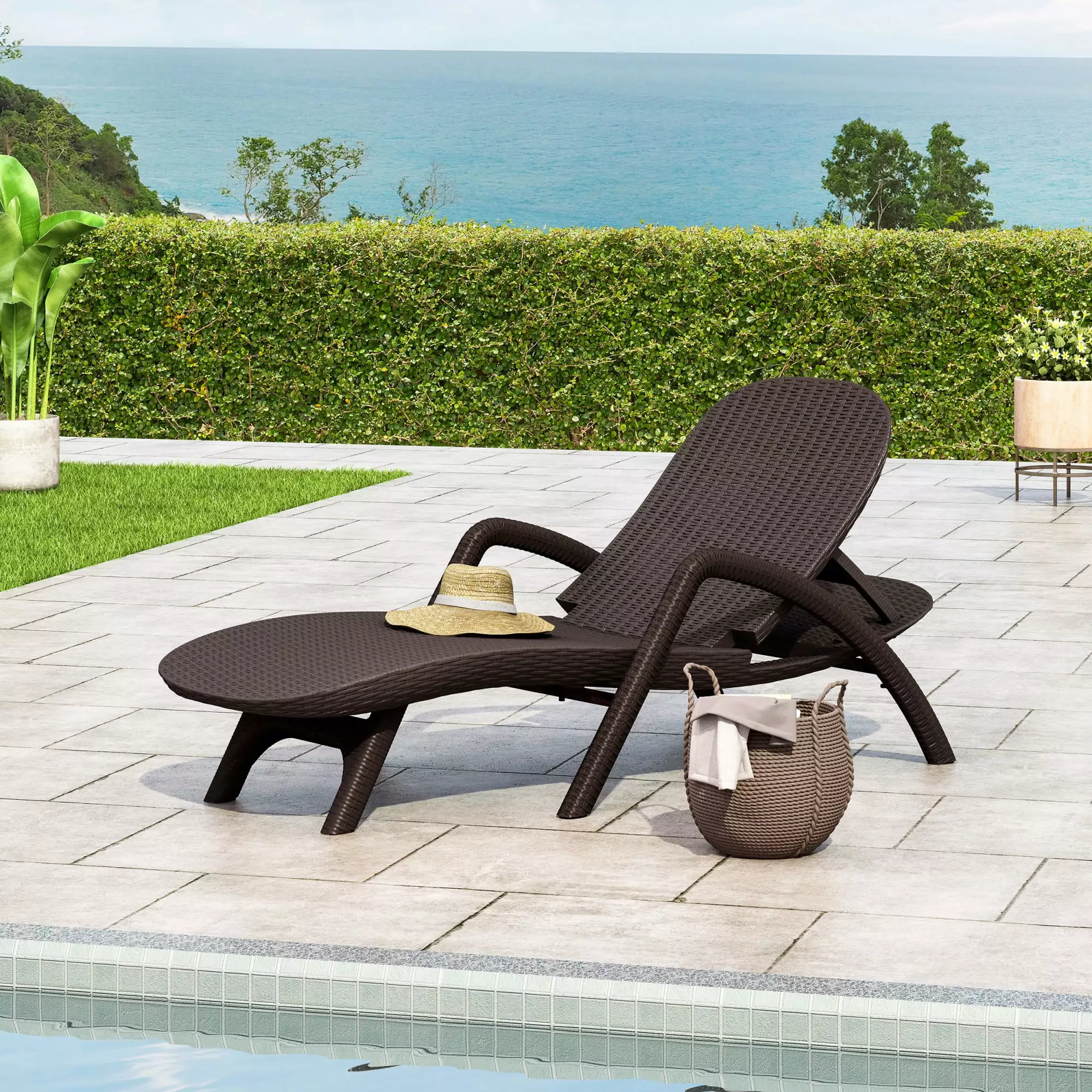 Modern Style Mikael Chaise Lounge 1-Piece Pack Contemporary Living Chaise Bella Depot