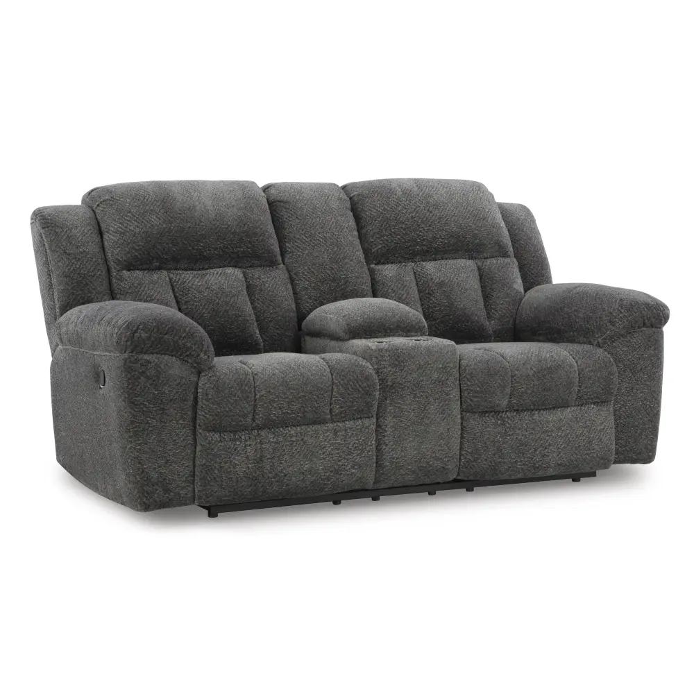Diamond Minimalist Furniture Exclusive Design Frohn Reclining Fabric Loveseat Console 3740694