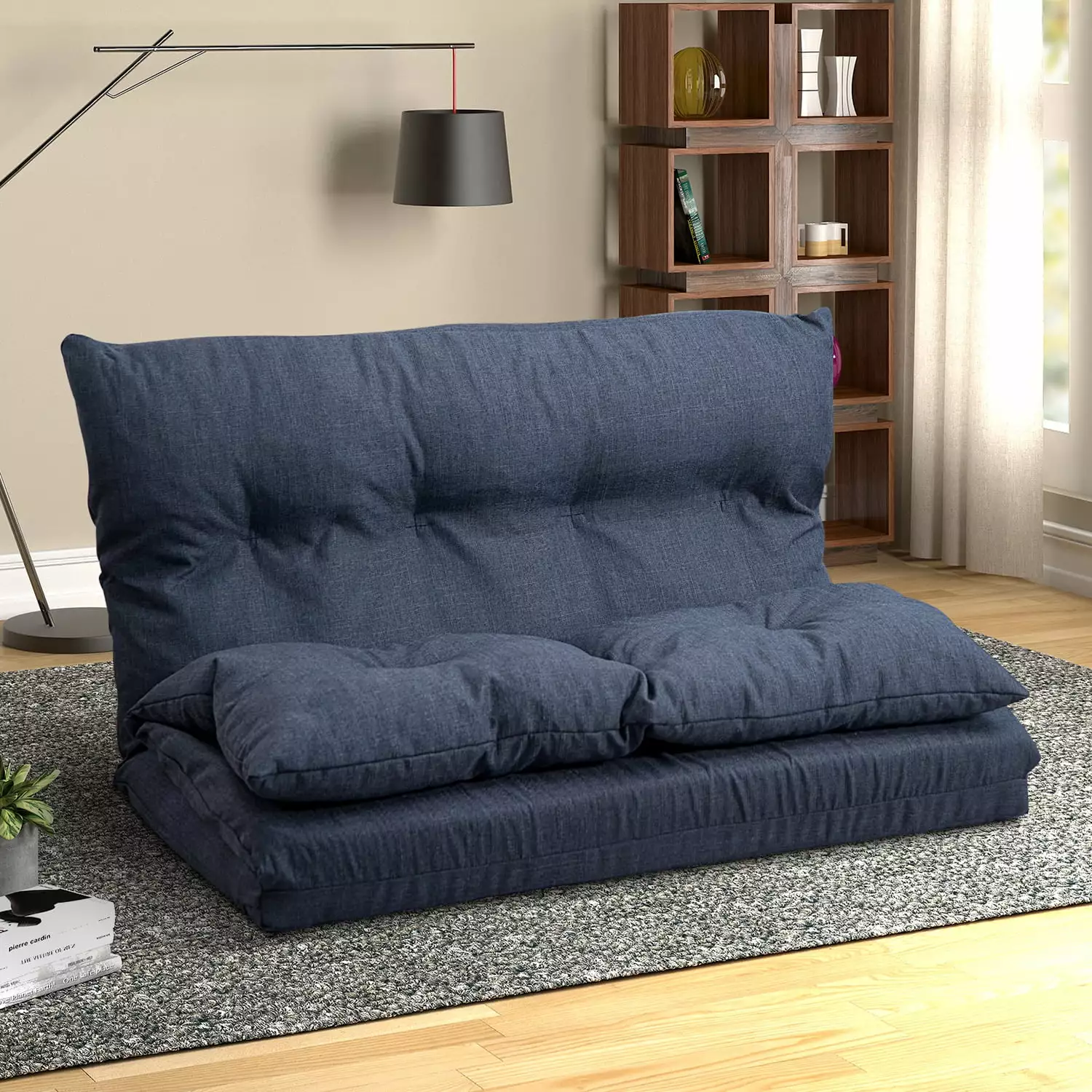 Floor Couch and Sofa Fabric Folding Chaise Lounge Living Room Chaise Jamini