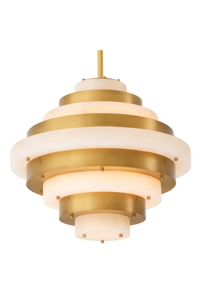 Alabaster Tiered Chandelier Eichholtz Lazzari Elegant Dining Room Lighting