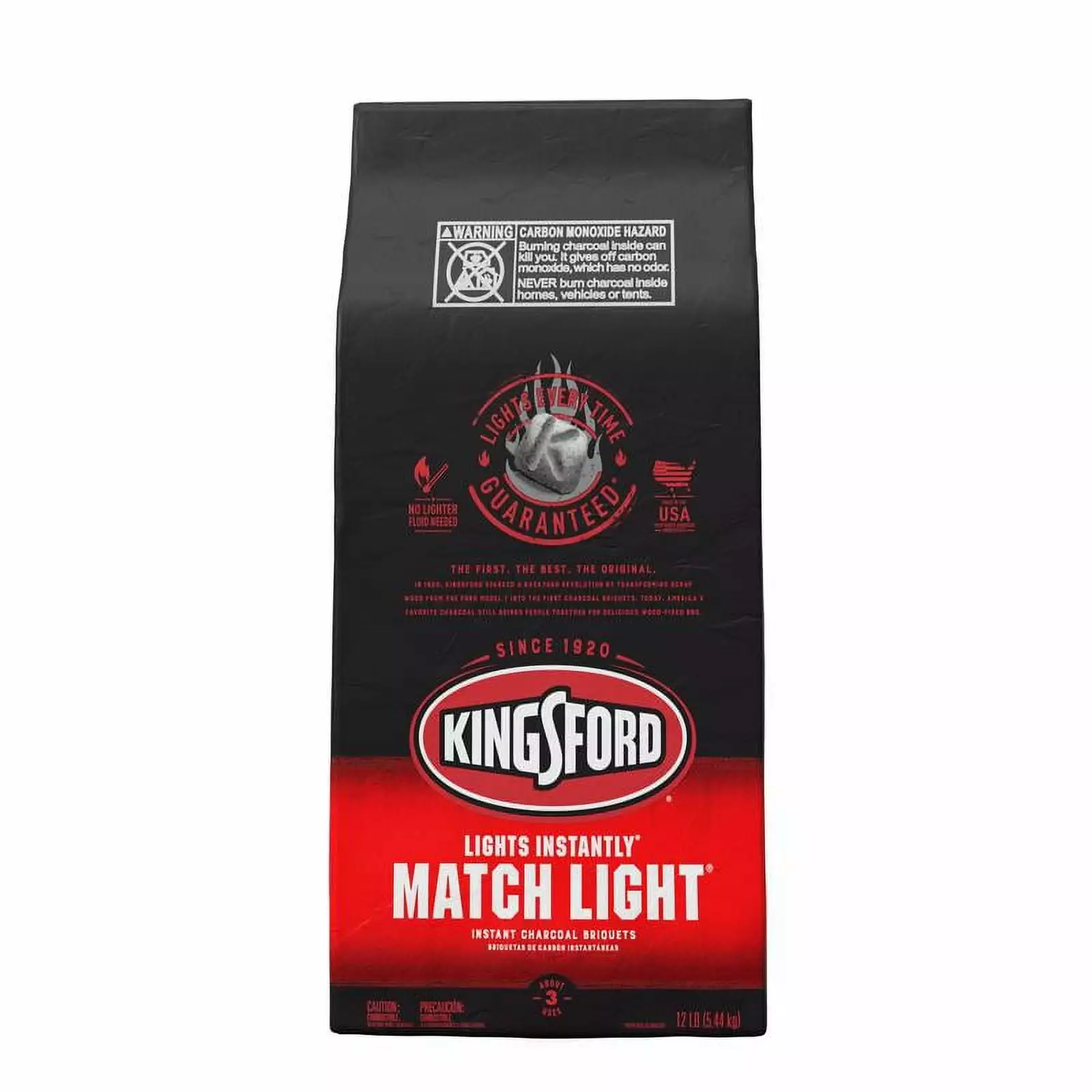 Kingsford Match Light Charcoal Briquettes 12 lb Easy Light Grilling