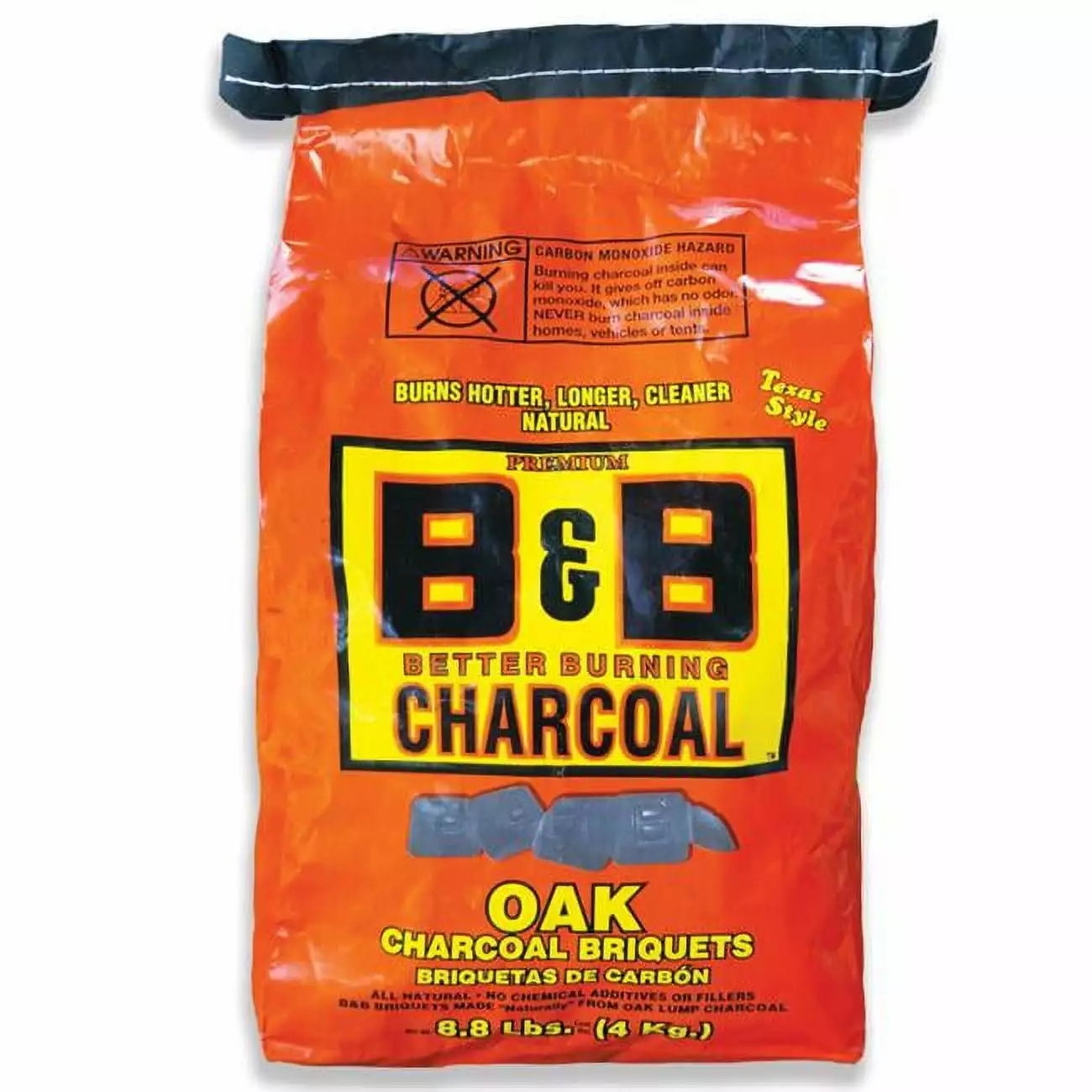 B&B Charcoal 8.8 lbs Organic Oak Hardwood Charcoal Briquettes Grilling Smoking BBQ