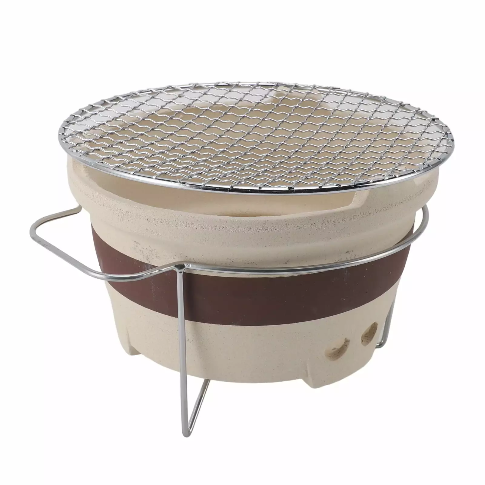 SOTDRR Portable Clay Charcoal Stove Indoor Outdoor Grilling and Tea Making