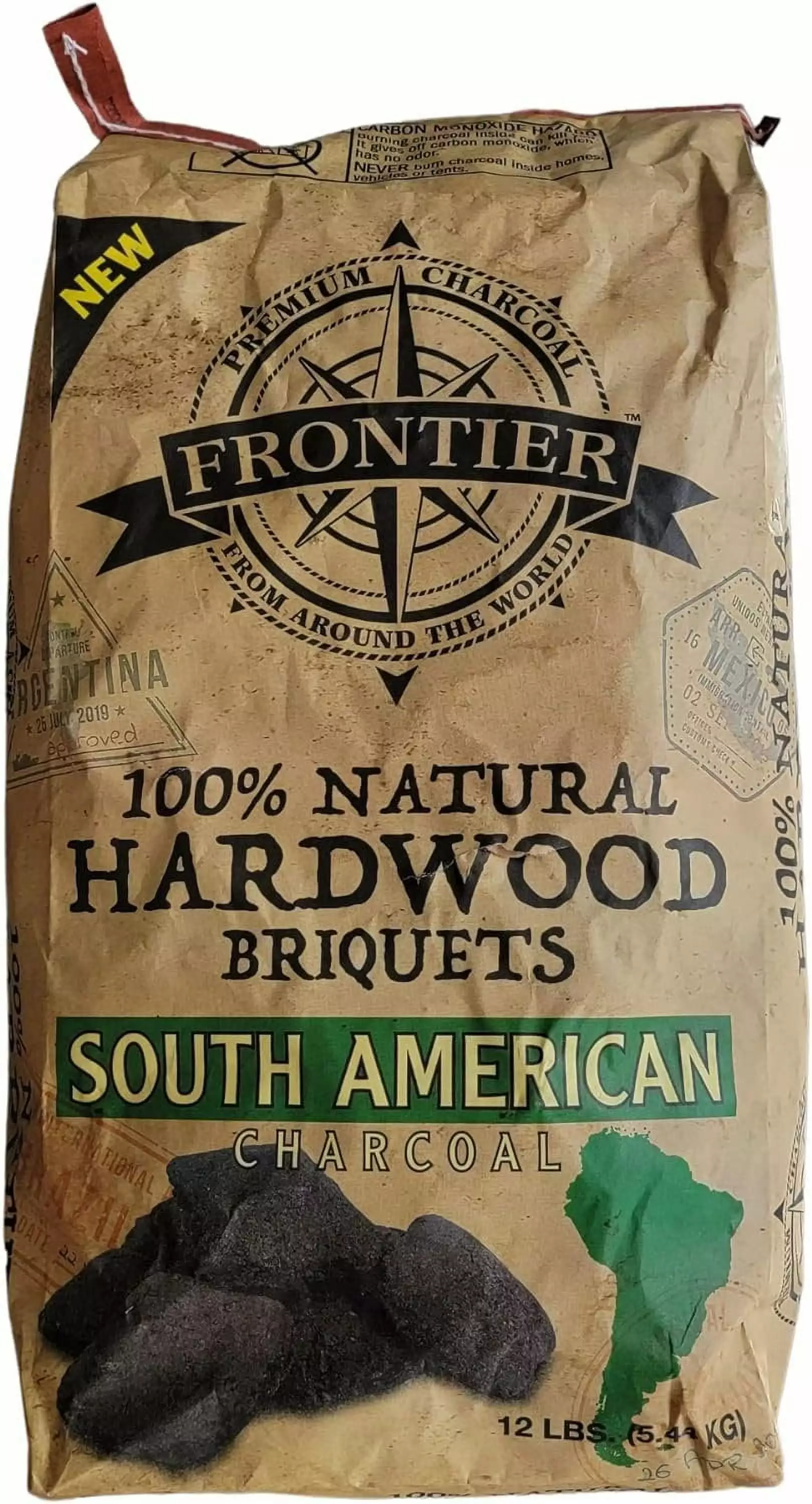 Royal Oak Frontier 12 Lb 100 Natural Hardwood Briquets Charcoal Grilling Generic