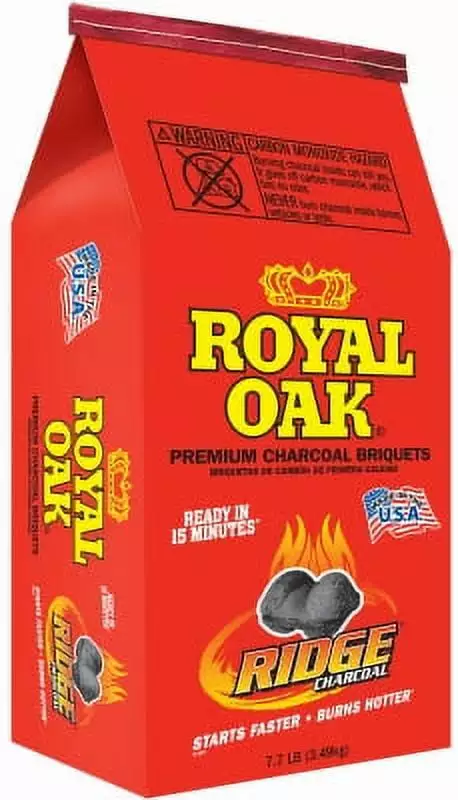 Royal Oak Regular Charcoal Briquettes 7.7-Pound Grilling and BBQ