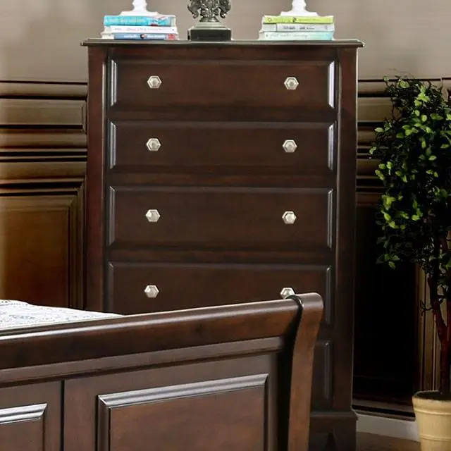 Litchville Brown Cherry Chest Classic Bedroom Storage