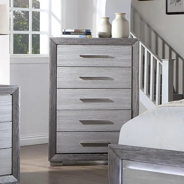 RAIDEN Gray Chest Bedroom Storage