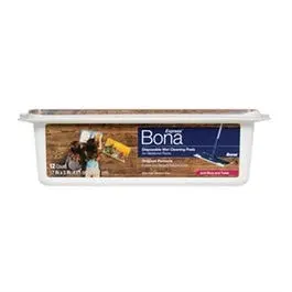 Hardwood Floor Wet Cleaning Pads 12-Pack Floor Mops & Machines Bona