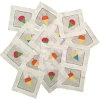 EMBROIDERED FLAX COCKTAIL NAPKINS MULTI SNOWBALLS S/4 | Machine Washable |