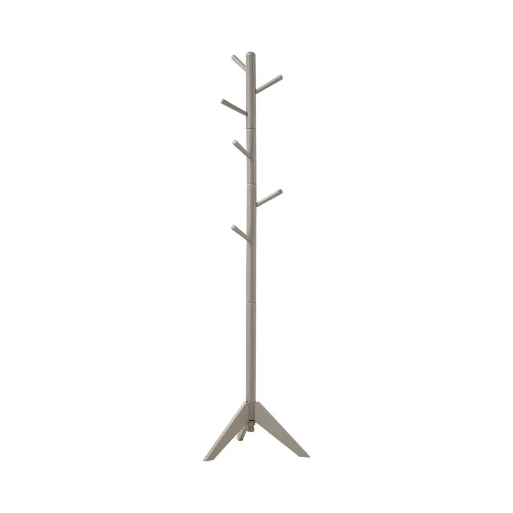 Devlin Coat Rack 6 Hooks Grey Wall Mounted Entryway Organizer