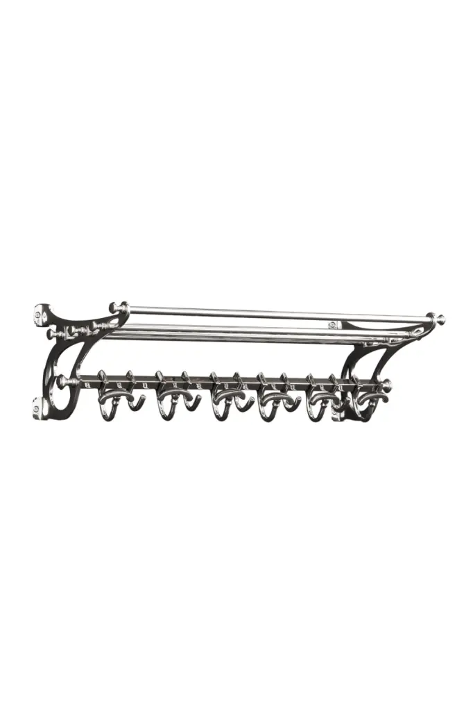 Eichholtz Hudson Silver Coat Rack Small Space Saving Organizer