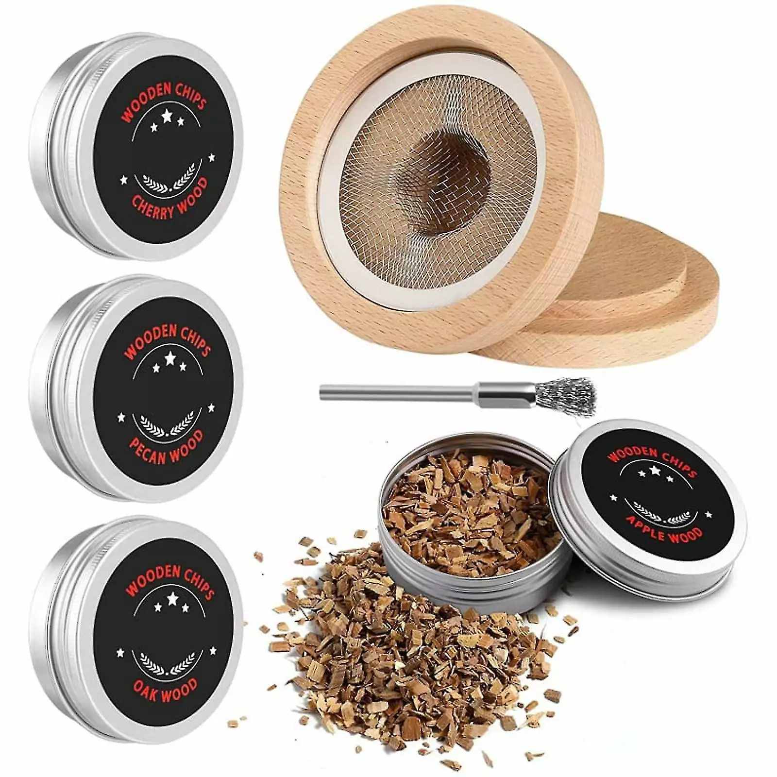 Cocktail Smoker Kit Torch 4 Flavors Wood Chips Whiskey and Bourbon DOTDROPTRY