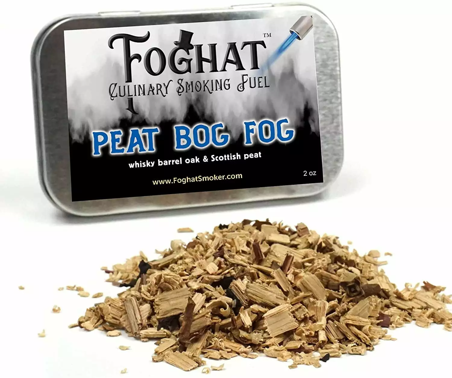 FogHat Peat Bog Fog Wood Chips Cocktail Smoker Kit Drink Flavor Enhancer