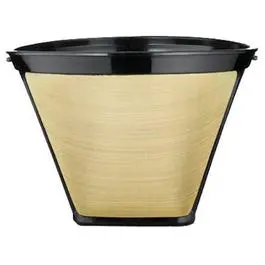 #4 Cone Permanent Golden Coffee Filter Drip Brewing Medelco