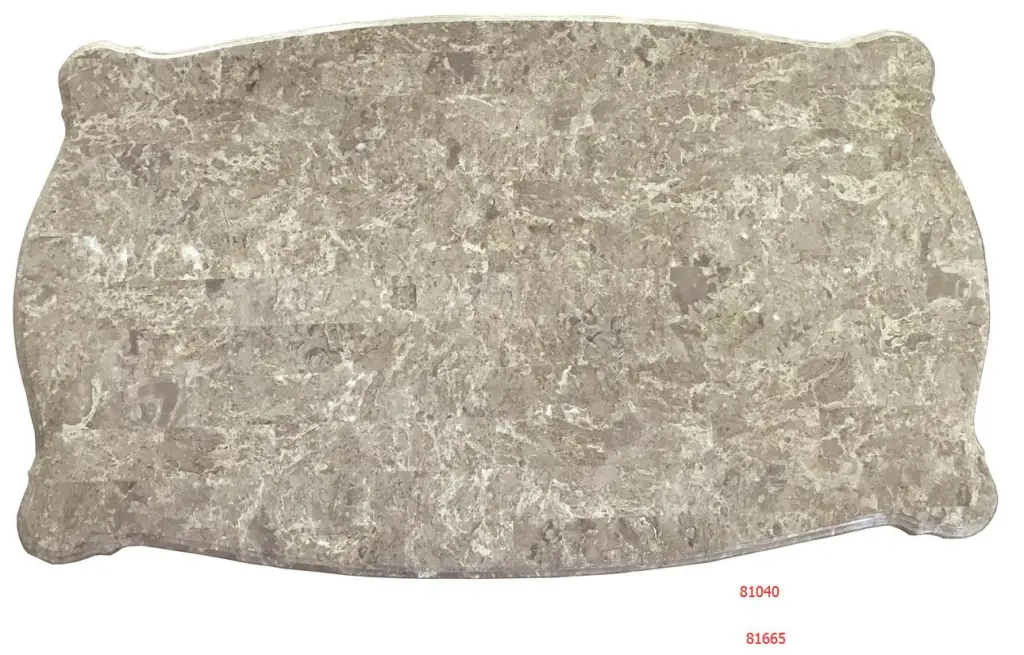 Bently Marble & Champagne Coffee Table - Stylish Living Room Centerpiece