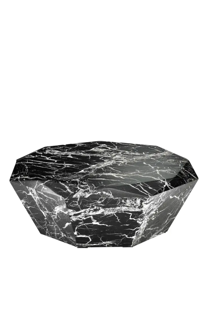 Black Polished Diamond Coffee Table Eichholtz Diamond - Unique Living Room Furniture