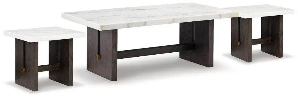 Burkhaus Occasional Table Set - 2-Piece Coffee Table Set Living Room