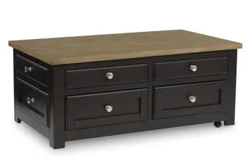 Drazmine Lift-Top Coffee Table Storage - Modern Living Room Furniture