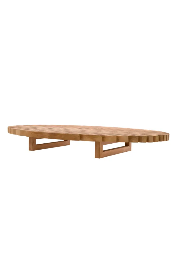 Eichholtz Anjuna Natural Oak Oval Coffee Table Living Room Furniture