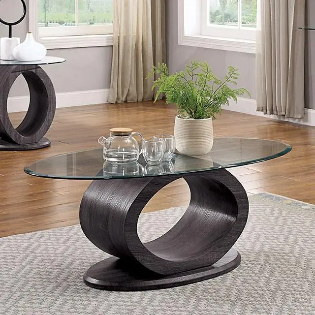 Lodia Gray Coffee Table Modern Living Room Center Table