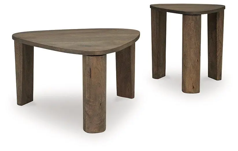 Reidport Accent Coffee Table Set 2 Modern Side Tables Living Room