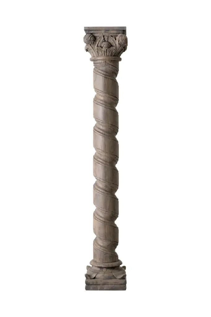 Antique Wooden Column Metropolitan Eichholtz Veneto Vintage Home Decor