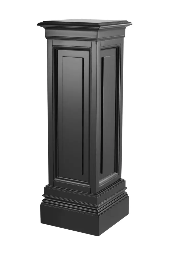 Black Wooden Column Medium Eichholtz Salvatore Decorative