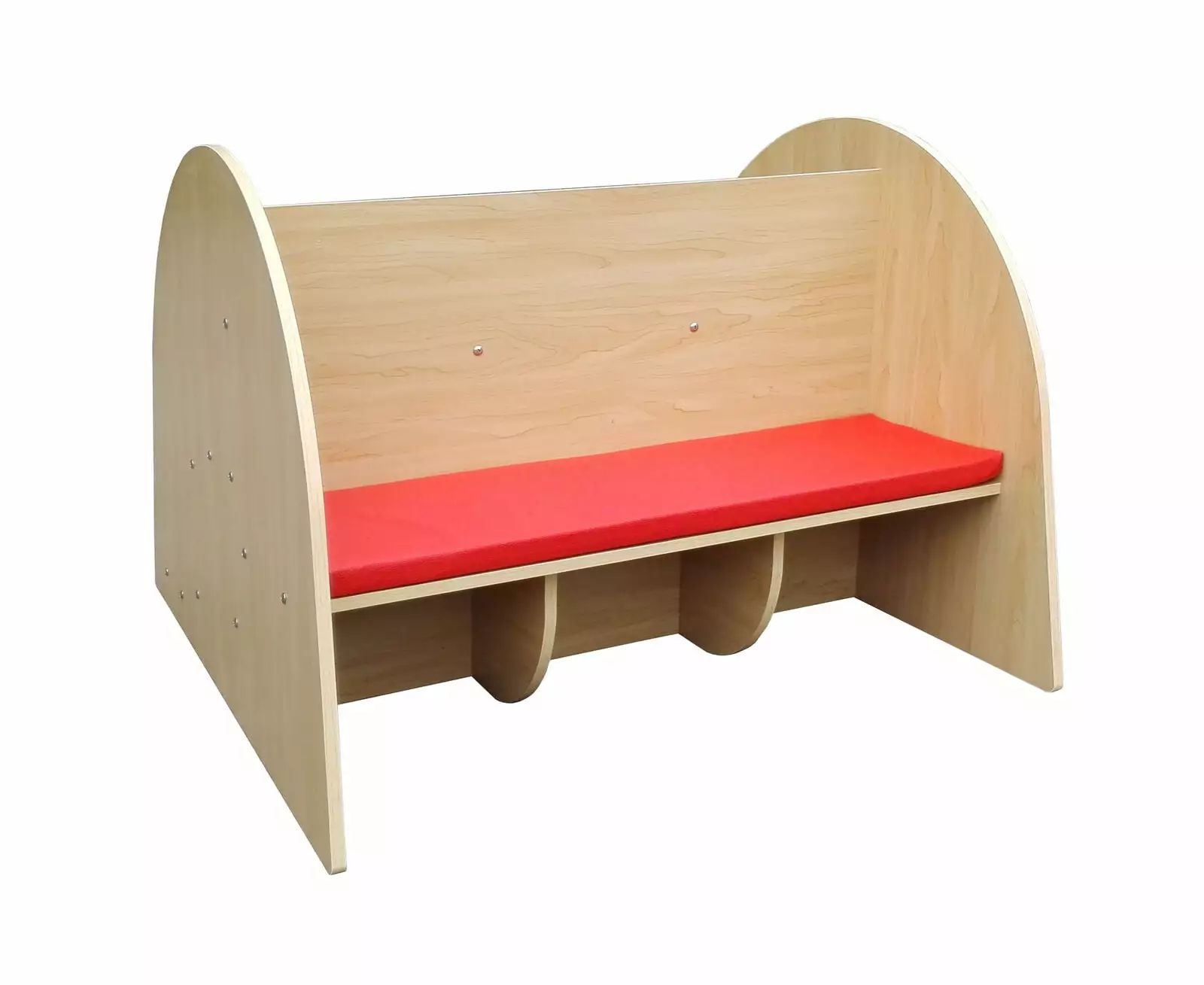 ZGBY Wooden Bookcase Seat Cushion Reading Area Bookcase Bench Kid Preschool ZGBY Home Products