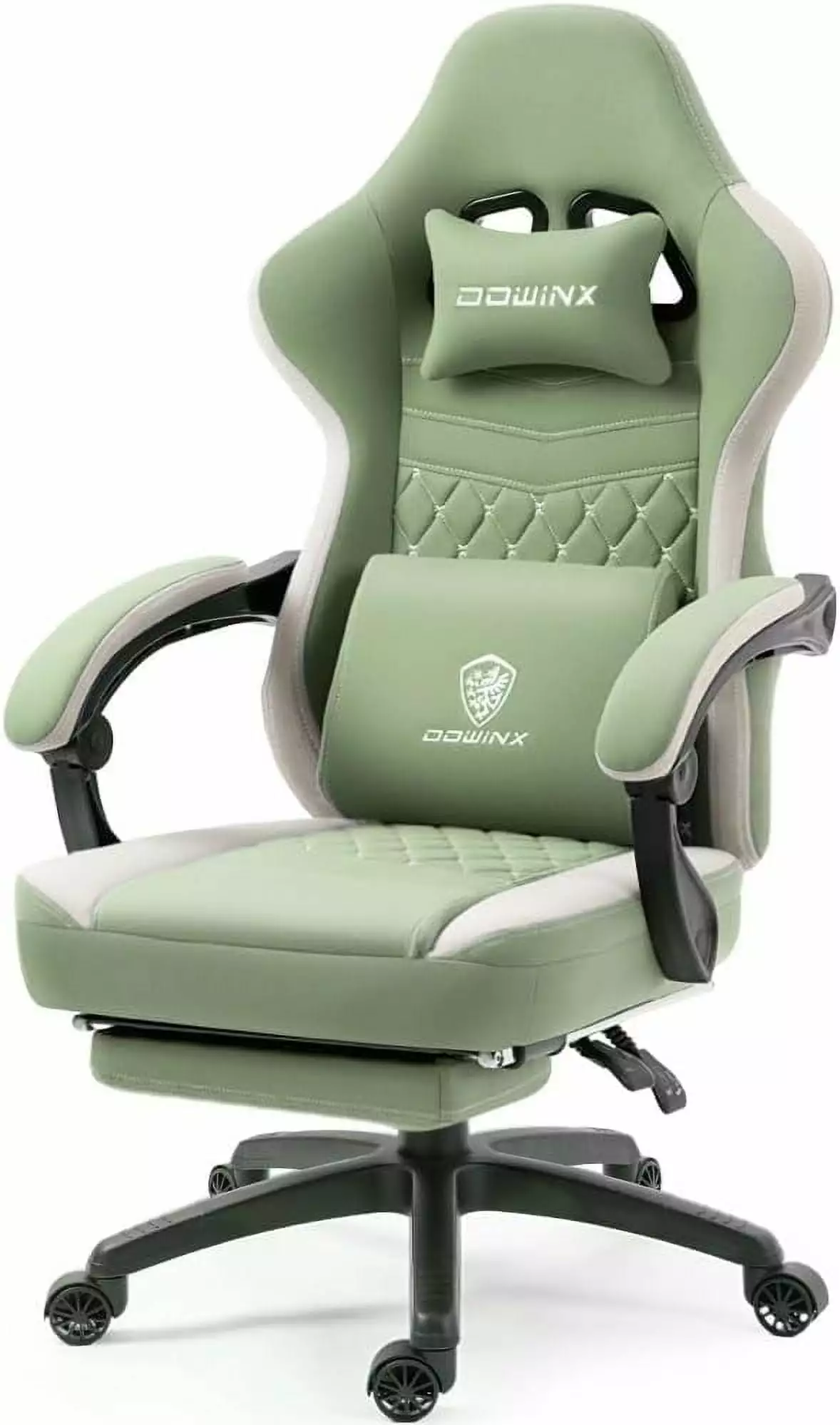 Gaming Chair Breathable Fabric Computer Chair Pocket Spring Cushion Comfortable Office Chair Gel Pad and Storage Bag Massa...