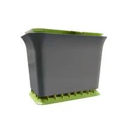 Fresh Air Kitchen Compost Collector 1.5-Gals Green Slate Eco-Friendly Waste Various