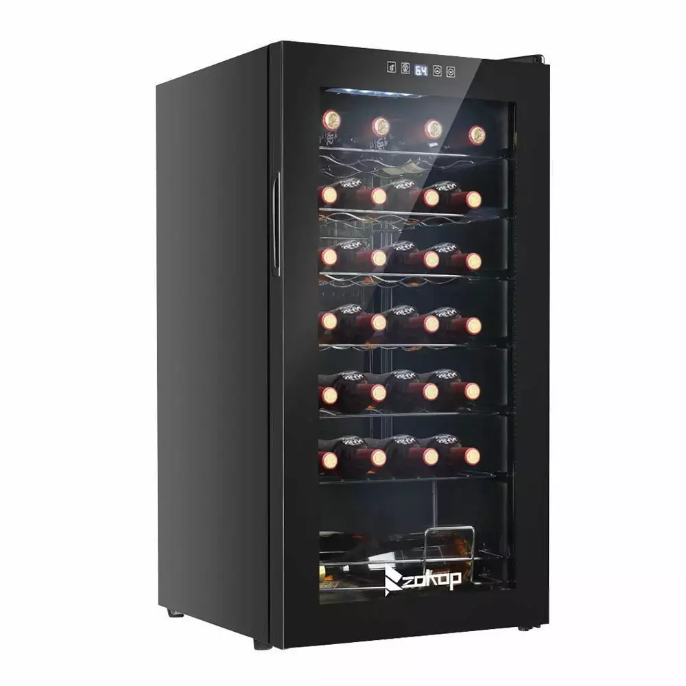 ZGBY 28 Bottles 80L Champagne Compressor Wine Cooler Cellar Digital Storage New