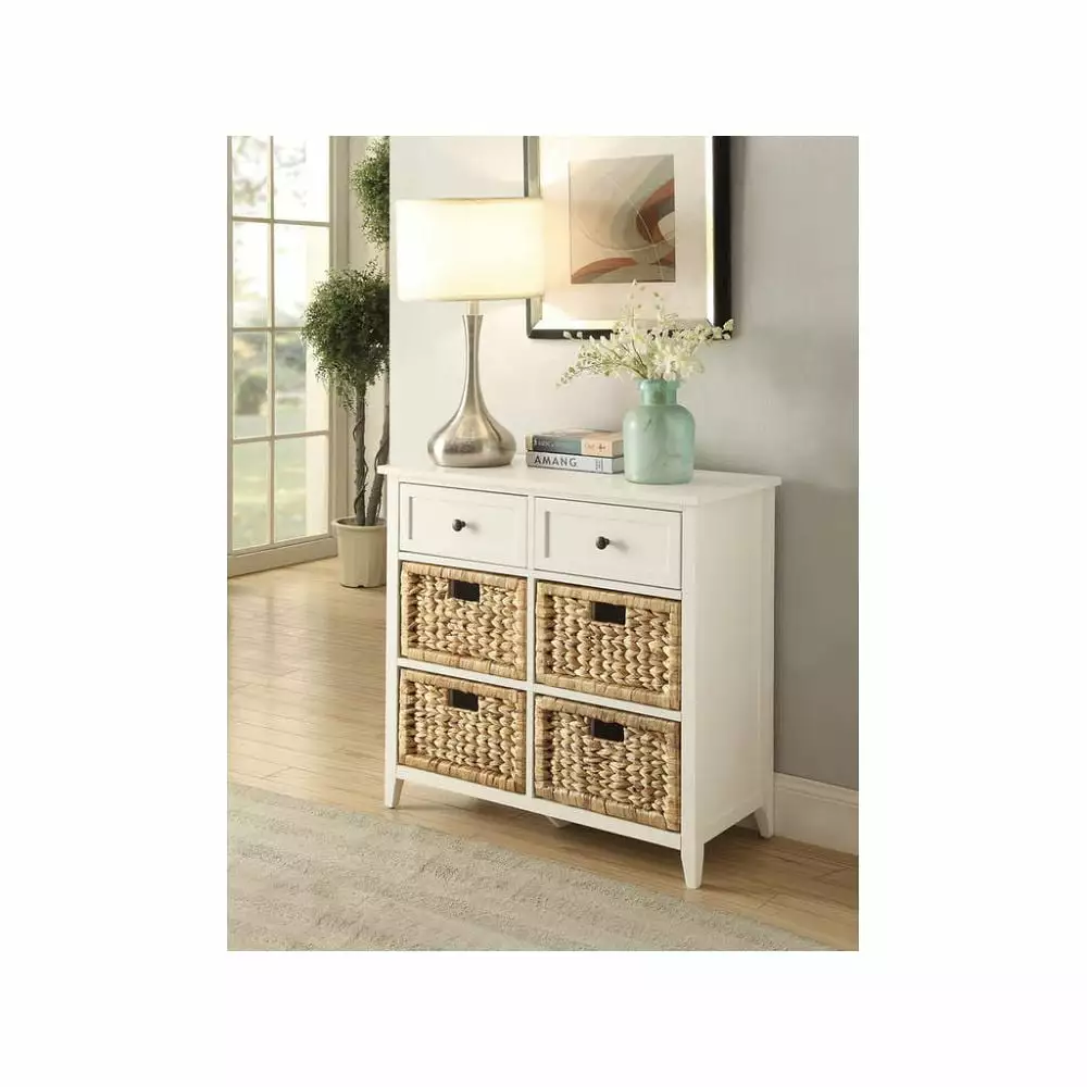 CoSoTower White Console Table 97416 Entryway and Living Room Console