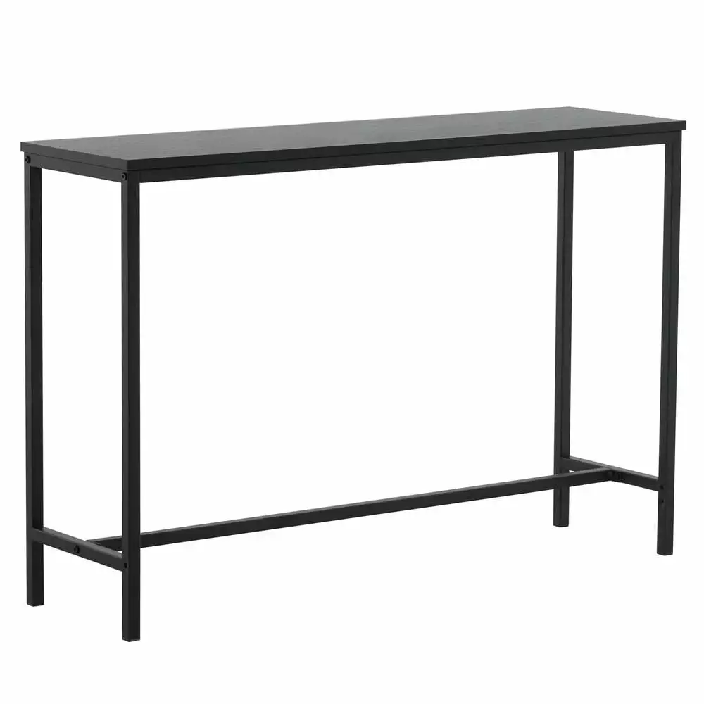EasingRoom Industrial Console Sofa Table Rustic Brown Wood Finish Entryway Console FCH