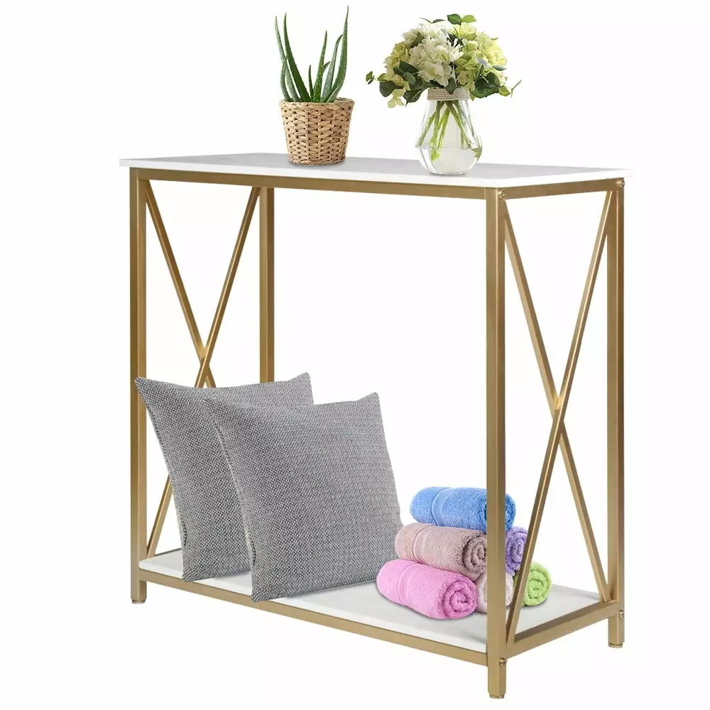 GoDecor Console Table Sofa Table Entryway Table Storage Shelf Living Room Bedroom Console Hodely