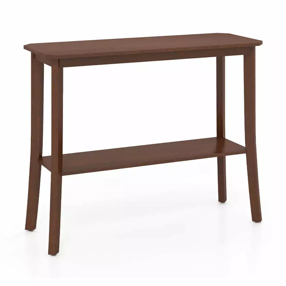Kadyn 2-Tier Freestanding Wooden Console Table Open Shelf - Entryway Side Table Console