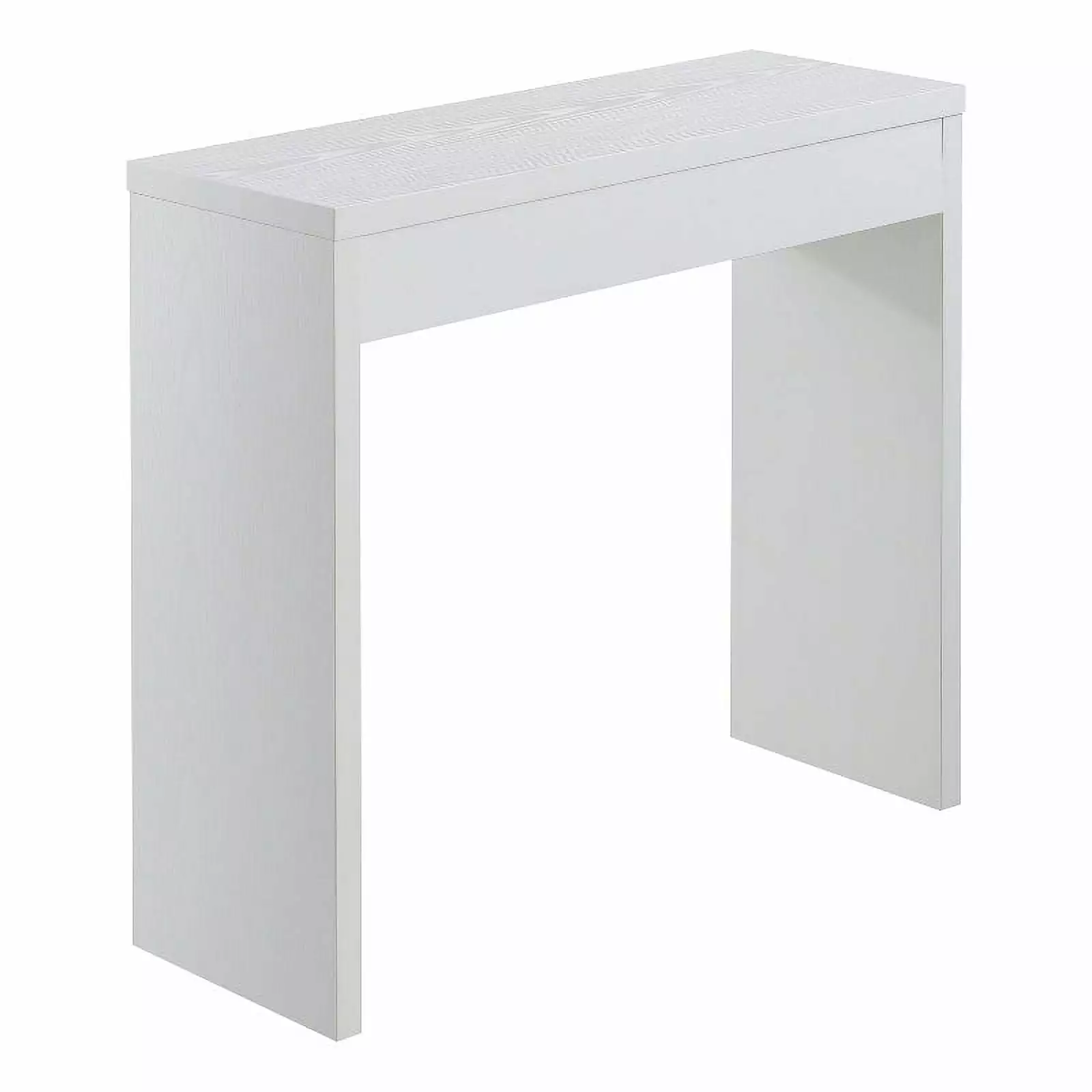 Pemberly Row Modern Wood Entryway Hall Table White - Contemporary Console Table Console