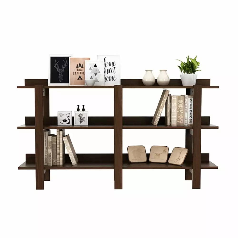 Resenkos 59 Inch Console Table 3-tier Open Shelf Front Hall Hallway and Foyer Narrow Entryway Table Console