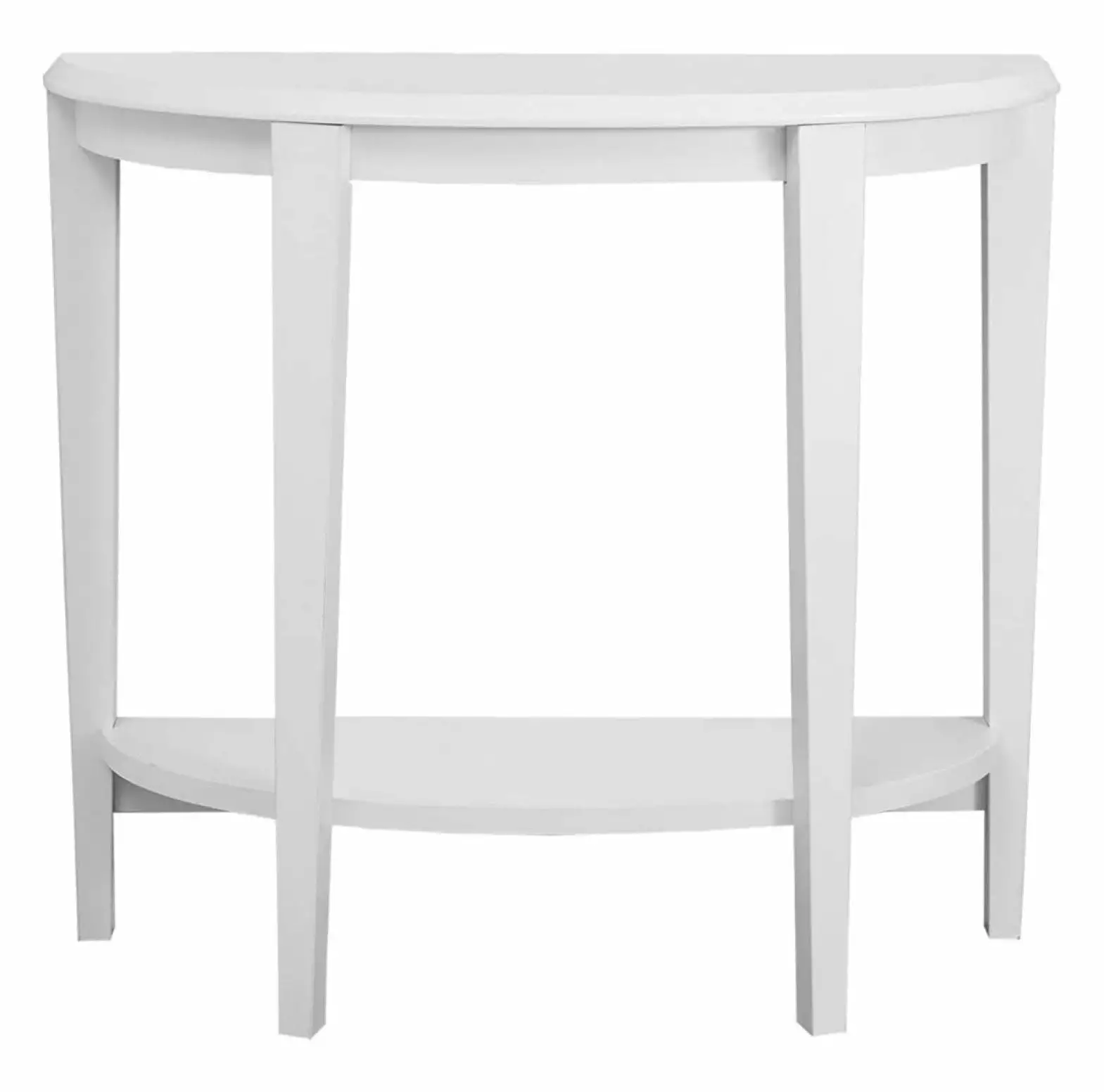 Superwum 36 Inch Narrow Entry Table White Contemporary Entryway Console
