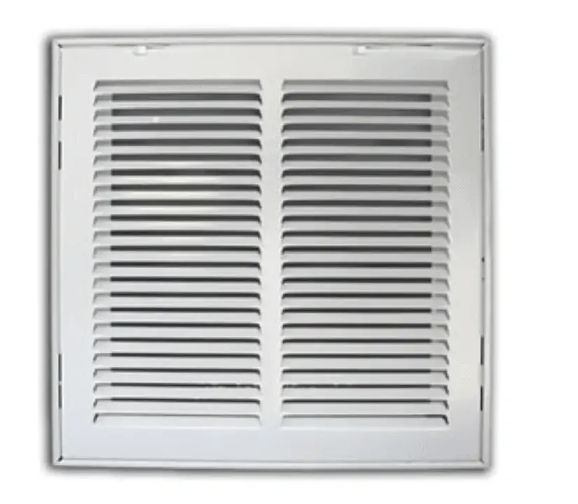 MFARG1010W METAL-FAB White Aluminium Return Air Grille, 1/2" Spacing, 10" X 10"