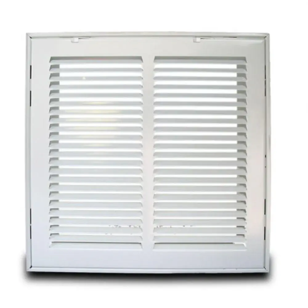 MFRG148W METAL-FAB Ivory Return Air Grille, 1/2" Spacing, 14" X 8"