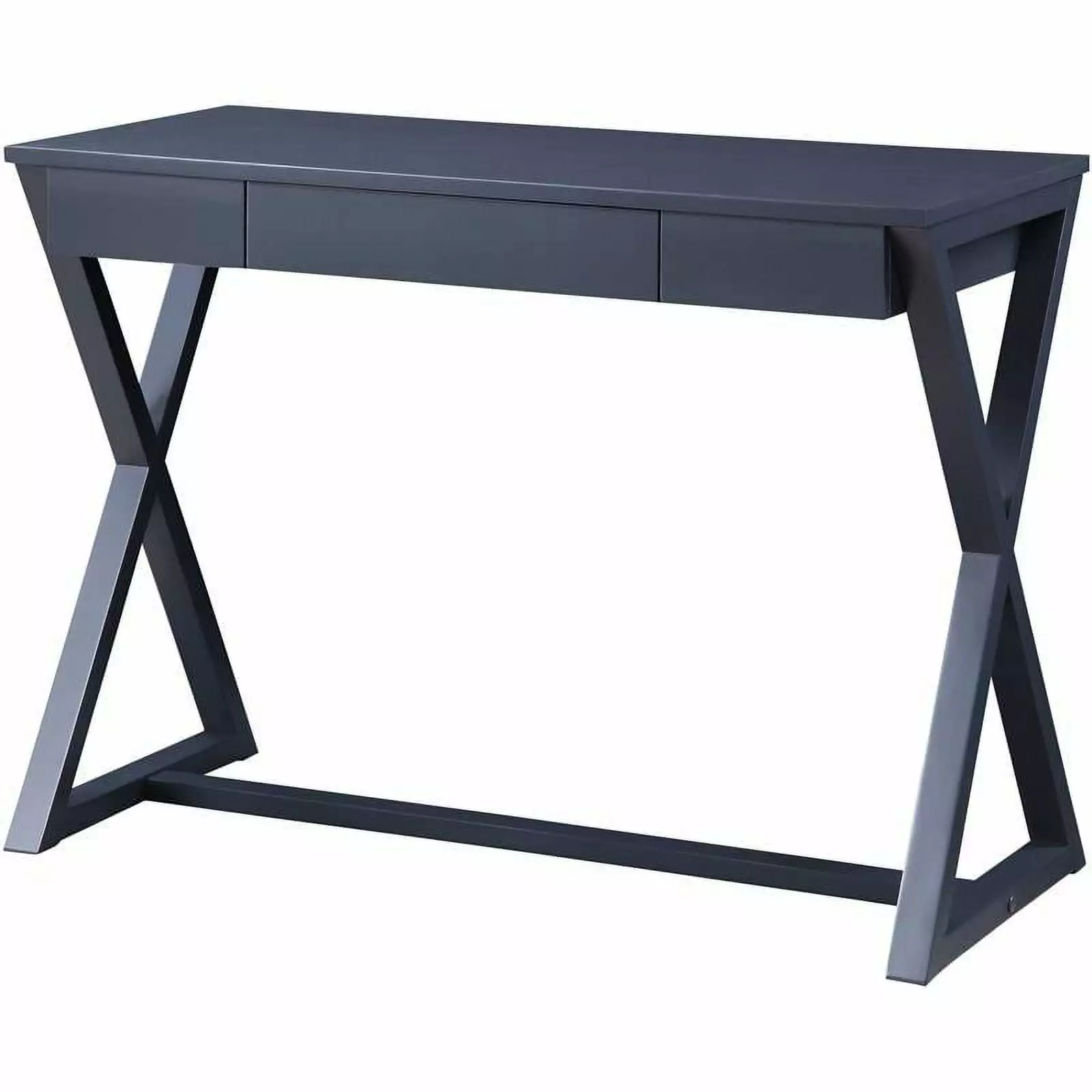 Bowery Hill Contemporary Black Finish Wood Console Table Console