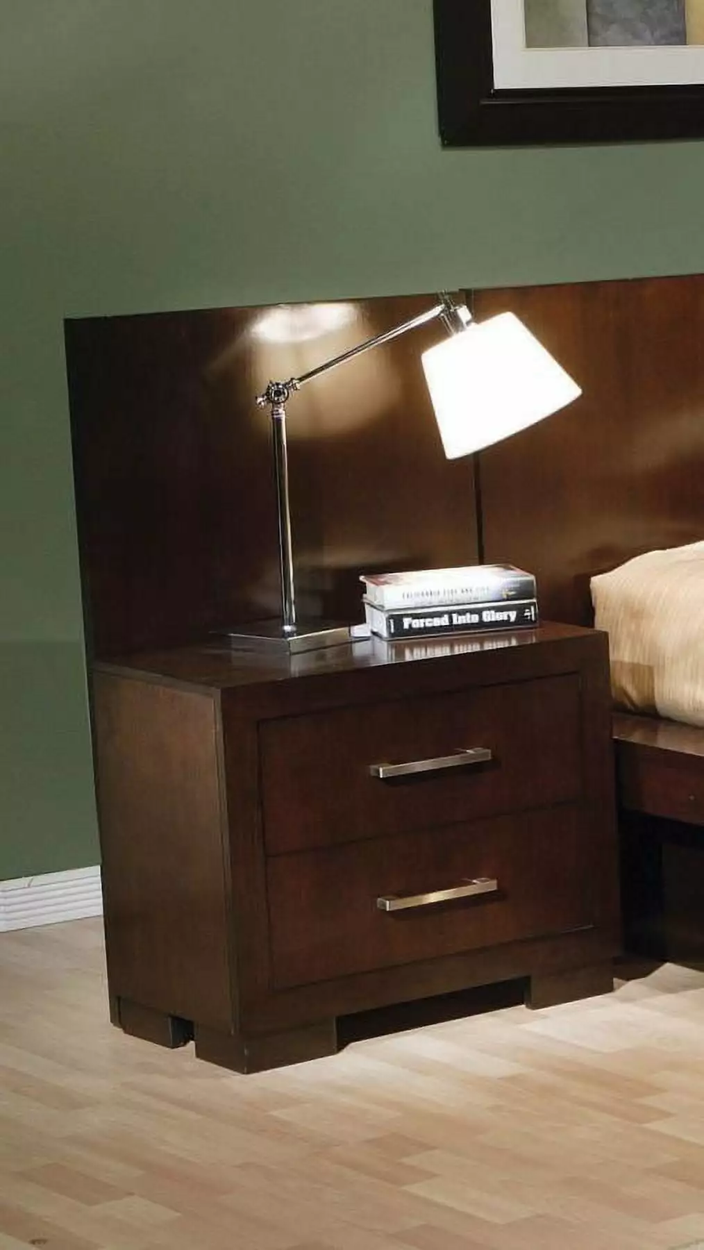 Coaster Home Furnishings 200710 Contemporary Nightstand Cappuccino SIMPLE RELAX
