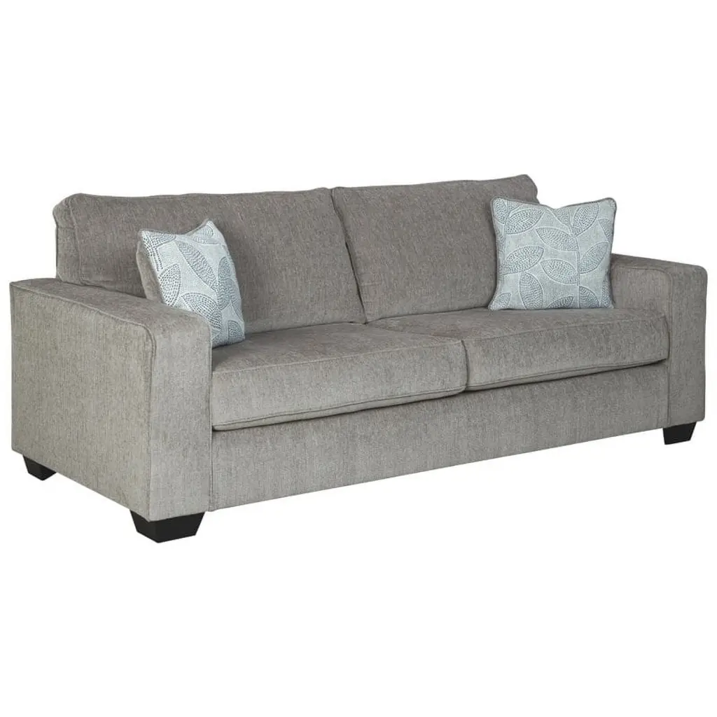 Bowery Hill Modern Contemporary Gray Fabric Sofa