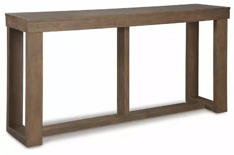 Signature Design Ashley Contemporary Cariton Sofa Console Table Gray - Modern Living Room Accent Console