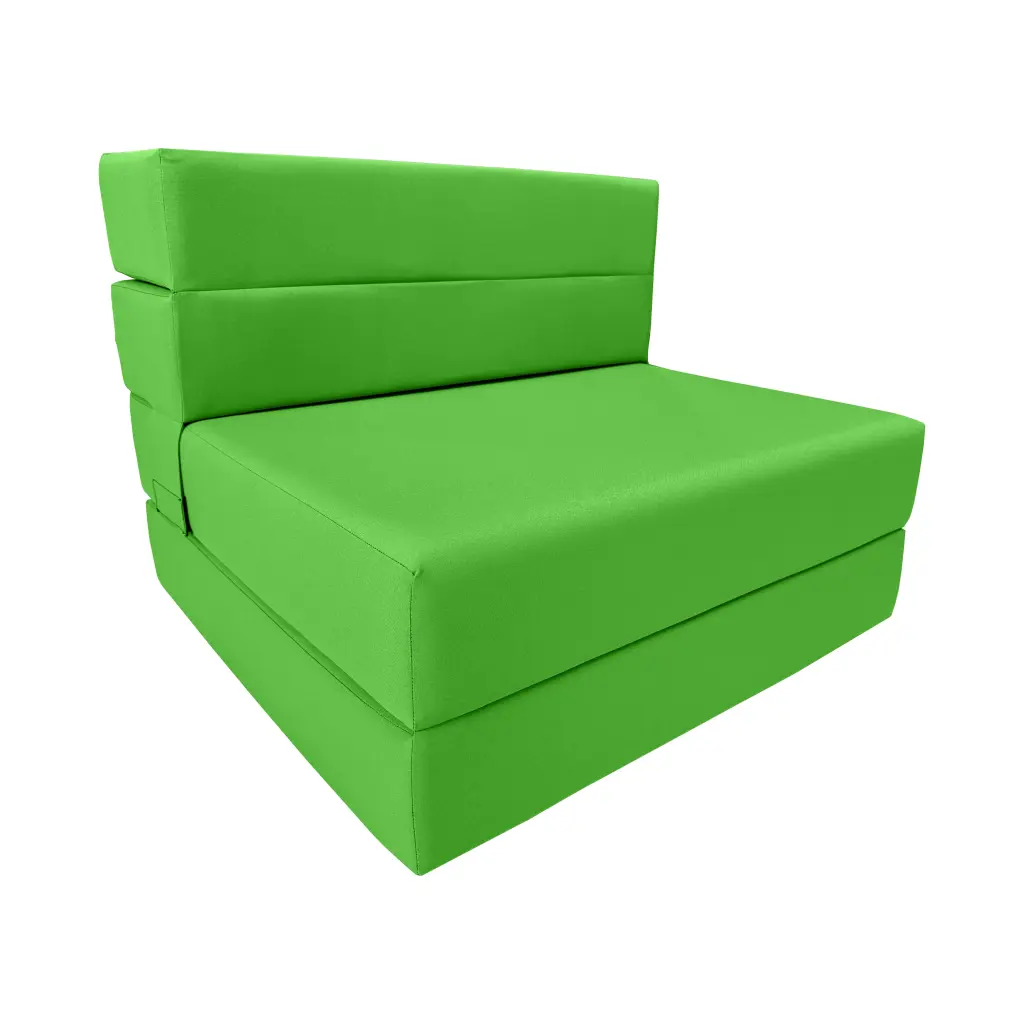 Lounger Folding Foam Mattress 80x32x6 Portable Convertible Sofa Bed Lime Sleeper Chair Amfuton