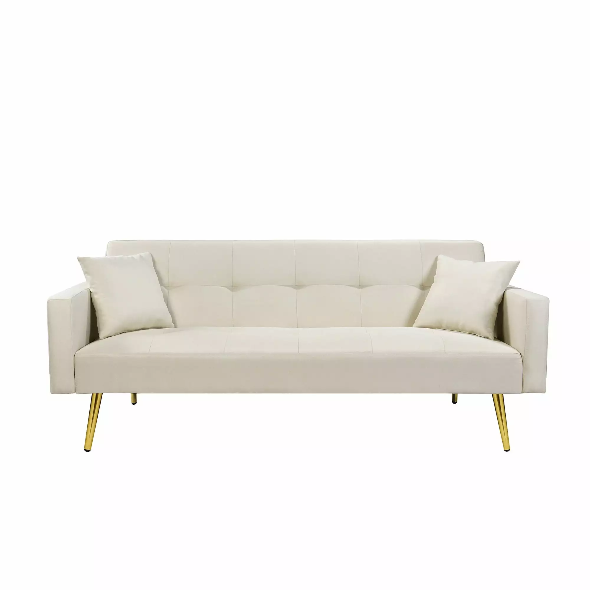 Convertible Fabric Folding Futon Sofa Bed Small Spaces and Apartments Futons Bed Bath & Beyond