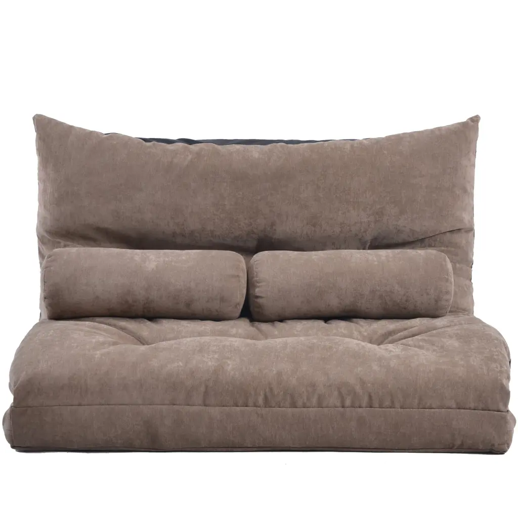 TYAQYF Orisfur Lazy Sofa Adjustable Folding Futon Sofa Video Gaming Sofa Two Pillows